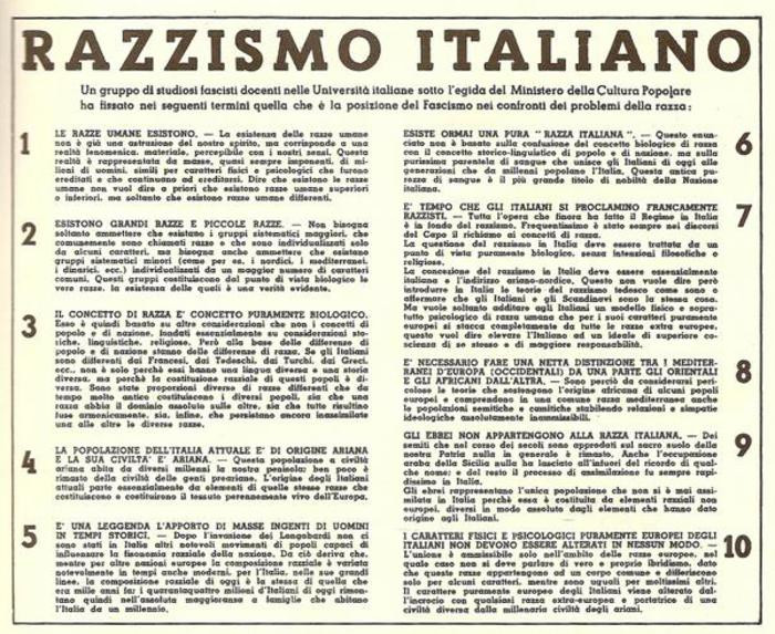 Il razzismo italiano